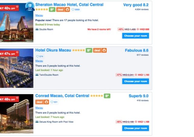 Macau tourist prices dip first time since 2002