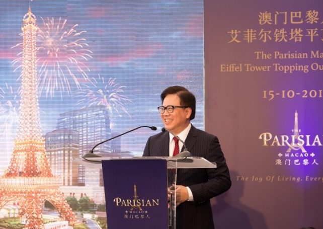 The Parisian Macao’s Eiffel Tower Tops Out