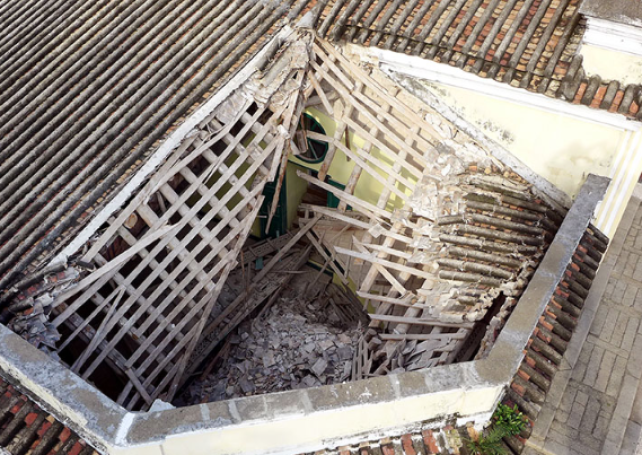 St Augustine’s Church, Macau, closed after outbuilding’s roof collapse