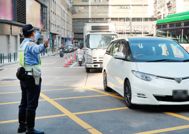 Traffic jams during Macau Grand Prix 1st day