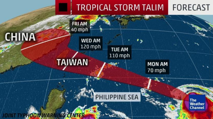 Observatory forecasts Talim stronger than Hato