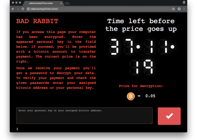 Police warn public of ‘Bad Rabbit’ ransomware attack