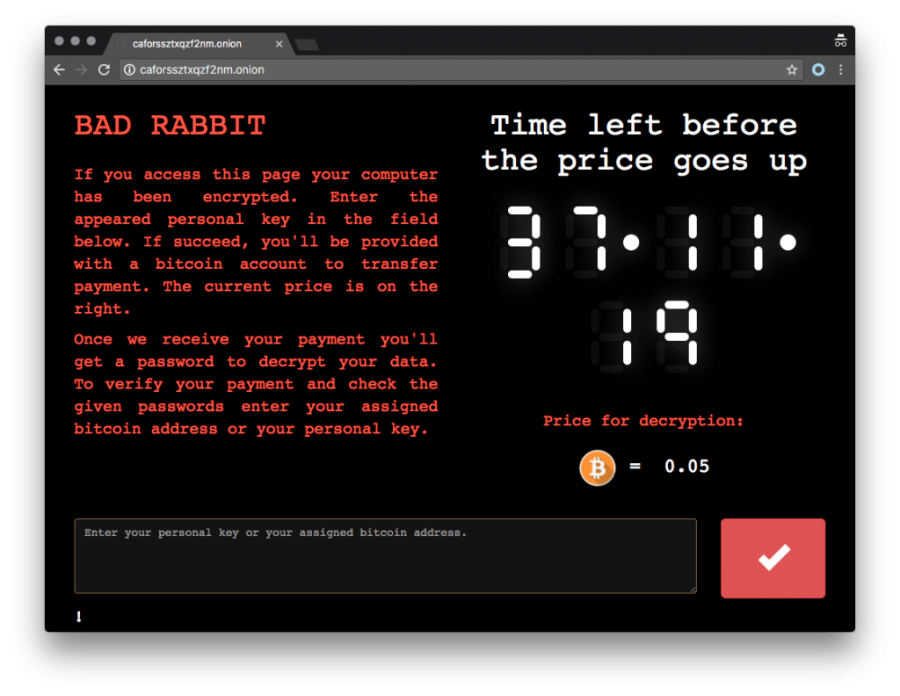 Police warn public of ‘Bad Rabbit’ ransomware attack