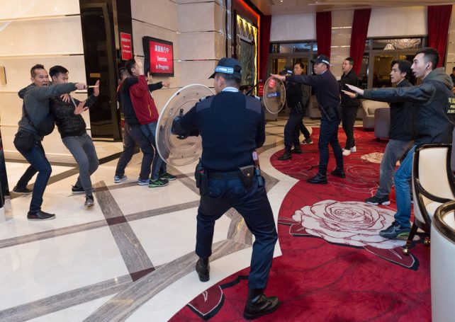 Police carry out 1st casino emergency response drill