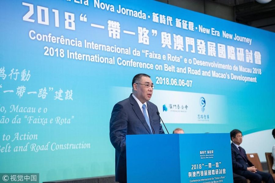 Macau to continue striving for sustained development: chief executive