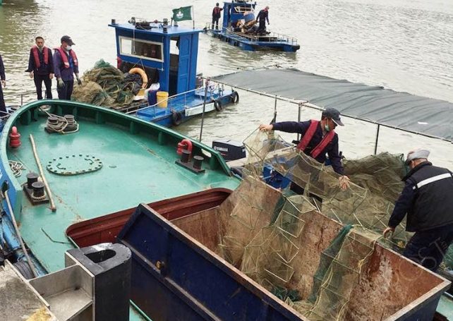 1000-metres of illegal fishing nets cleared to ensure fairway safety