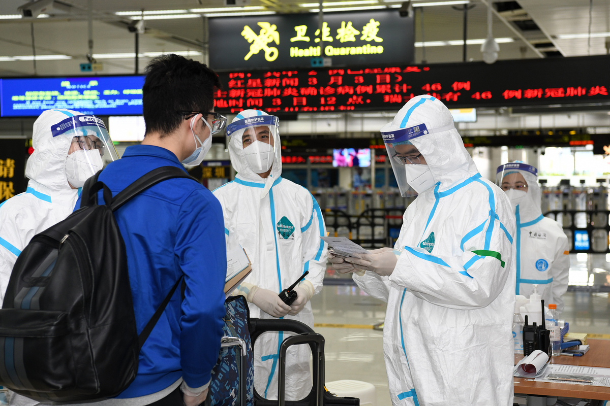 Covid-19 tests required for inbound passengers to China