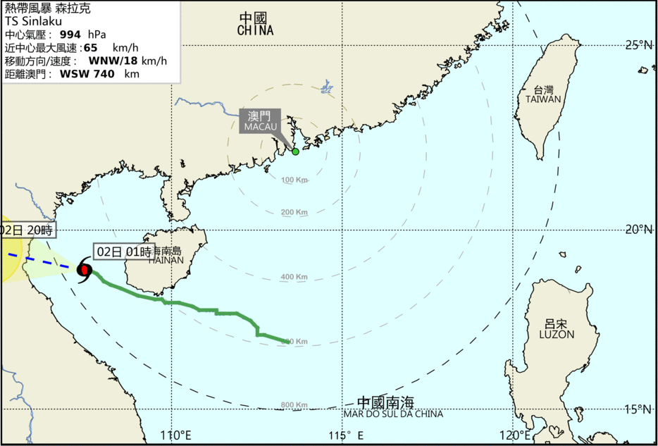 Macao lowers all tropical cyclone signals