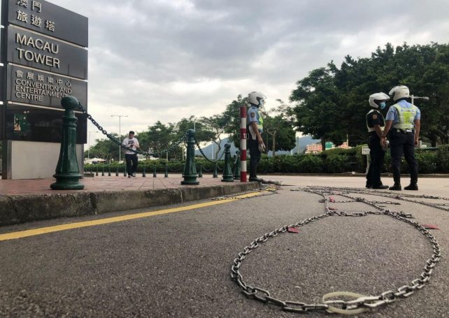 Typhoon signal No. 8 will remain in effect throughout the day