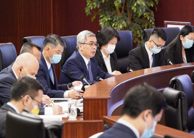 Same standards for HK & Macao for national security
