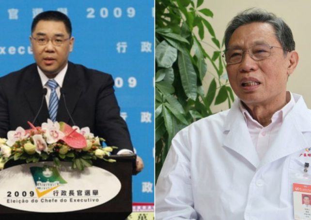Covid-19 hero Zhong Nanshan, ex-CE Chui Sai On awarded Macao’s top honour