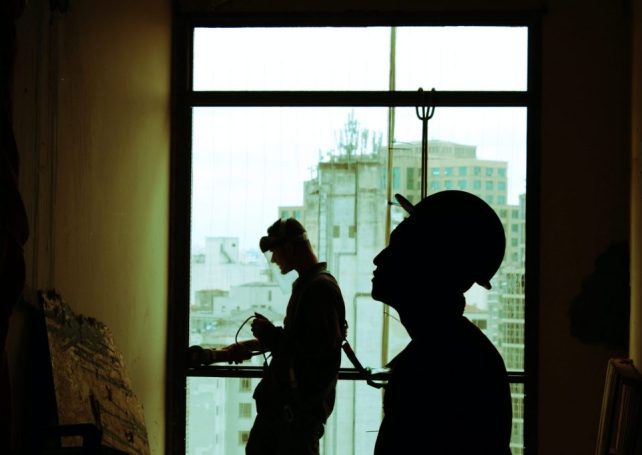 Unemployed construction workers clamour for help