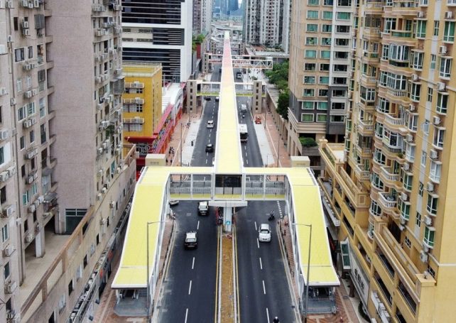 Elevated walkway opens on Taipa