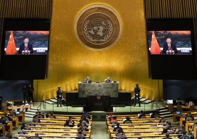 Xi Jinping addresses United Nations General Assembly