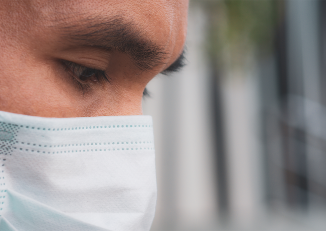 Security guards infected with Covid-19 failed to wear facemasks properly