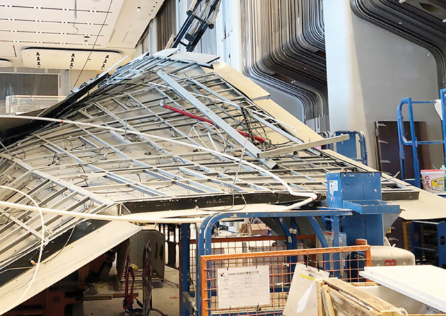 Five workers injured by collapsed ceiling at Galaxy construction site
