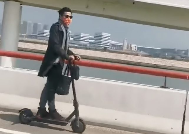 E-scooter rider faces MOP 600 fine