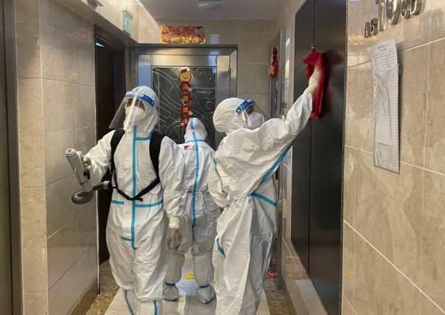 Residential buildings of confirmed Covid-19 cases cleaned and disinfected