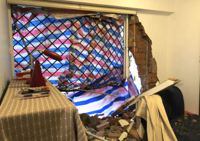 Repairs under way after landslide damaged residential building and Macao old city wall