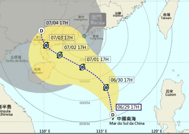 Typhoon Signal 1 to be issued at 7 pm today