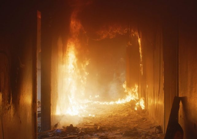 Elderly man dies, his son remains critical after fire engulfs residential home