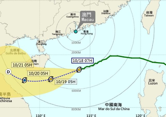 Tropical Cyclone Signal No 3 to remain up this morning