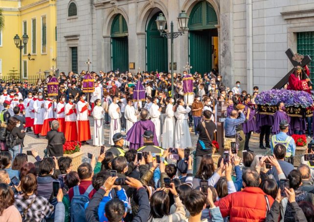Lenten procession returns to the streets of Macao after a three-year hiatus