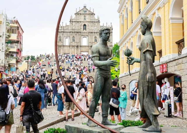 The number of visitors to Macao fell in May