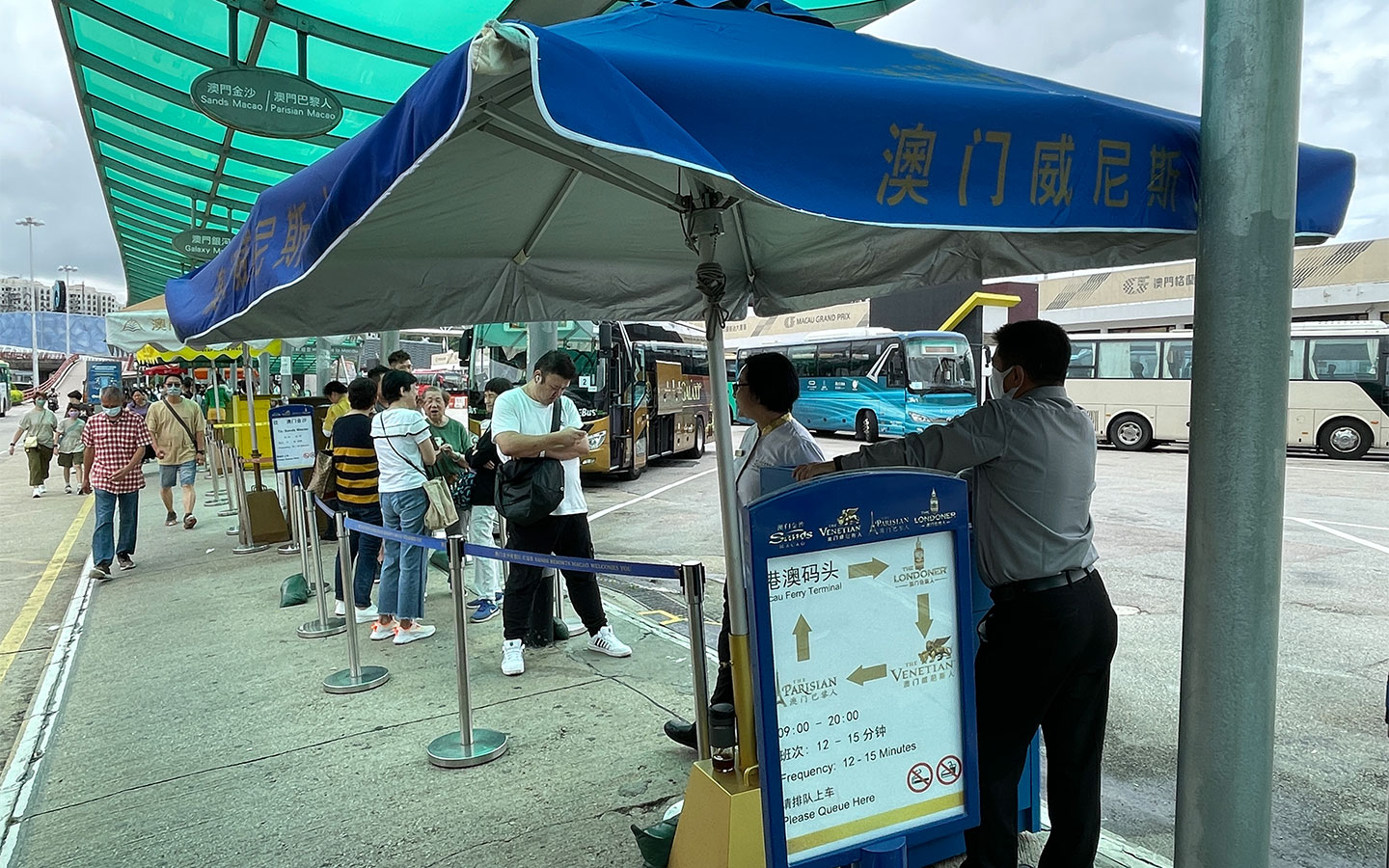 Macao casino hotel shuttle buses