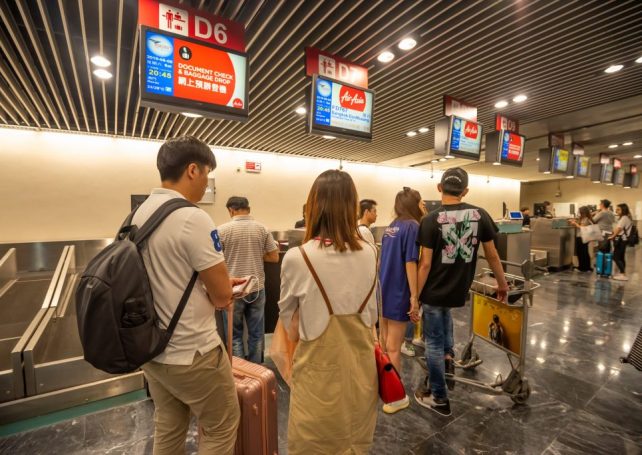 In July, airport passengers were at 60 percent of pre-pandemic levels