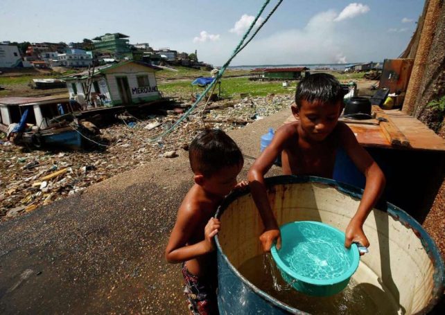A drought in the Brazilian Amazon will affect half a million people