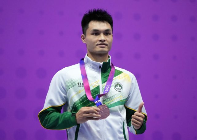 Macao has won its third medal for wushu at the 19th Asian Games
