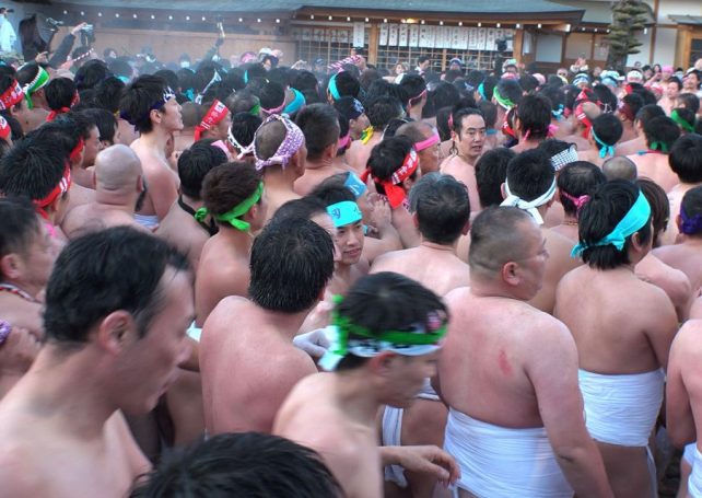 Women participate in Japan’s Naked Festival for the first time