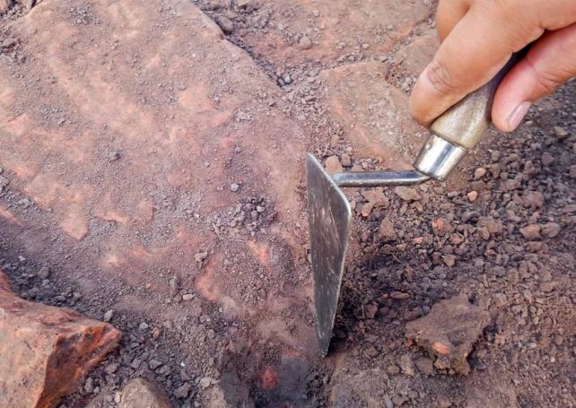 An old cannon has been unearthed at a construction site in northern Macao