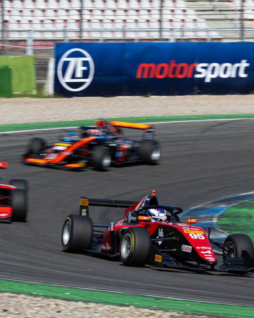 Frenchman and ART Grand Prix driver Evan Giltaire wins in Race two at Hockenheim on 26 May 2024