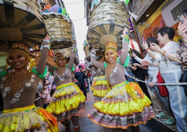 The Macao International Parade brings a burst of colour to the streets
