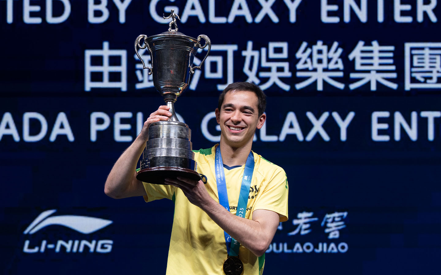 Brazilian player Hugo Calderano makes history at the ITTF World Cup Macao 2025