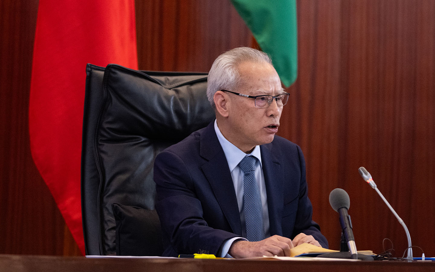 Chief Executive Sam Hou Fai of Macao delivers his 2025 policy address 