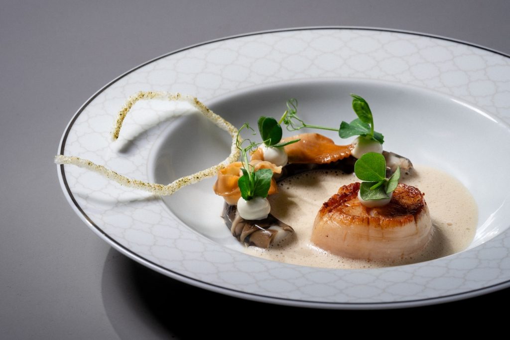 Scallop dish by Chef Tohru Nakamura